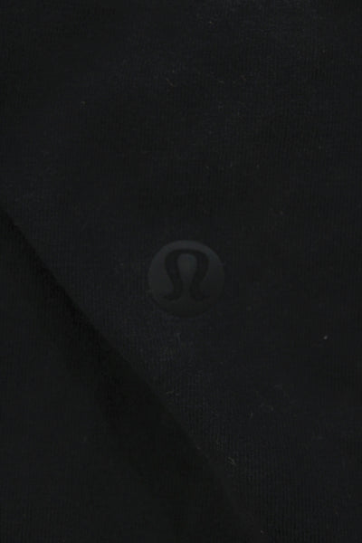 Lululemon Womens Black Scoop Neck Sleeveless Tank Cotton Athleisure Size S