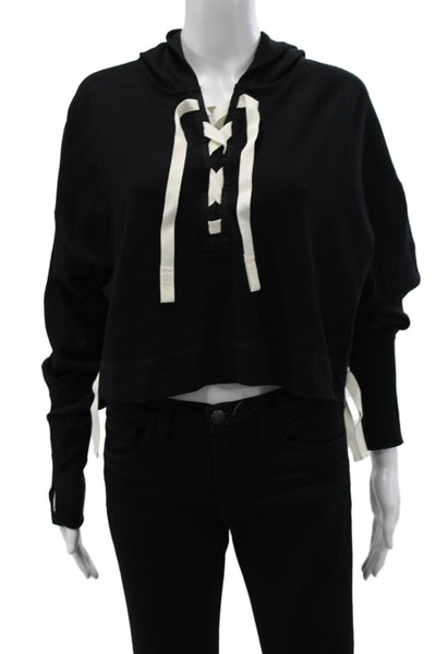 Sweaty Betty Women Black Pullover Hoodie Athleisure Long Sleeve Size XS