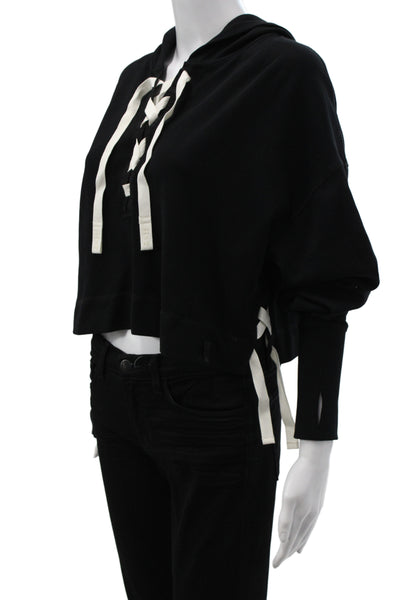Sweaty Betty Women Black Pullover Hoodie Athleisure Long Sleeve Size XS