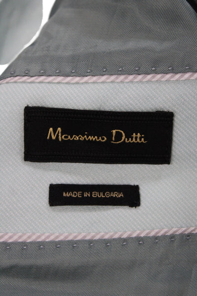 Massimo Dutti Womens Cotton Blend Silk Interior Teal Size 30
