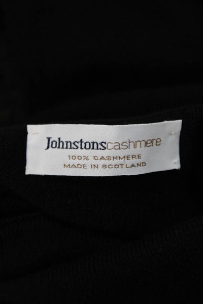 Johnstons Cashmere Womens Black Sleeveless Turtleneck Sweater Vest Size 42