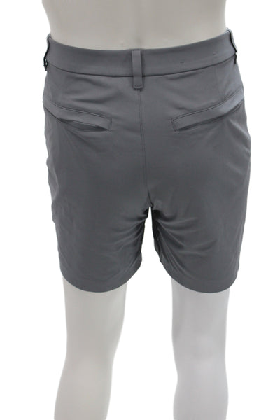 Lululemon Mens Athletic Gray Shorts 54% Recycled Polyester Zip Size 33
