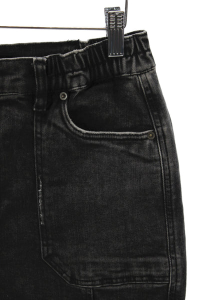 Retrofete Women Tapered Black Cotton Mid-Rise Jeans Size 26
