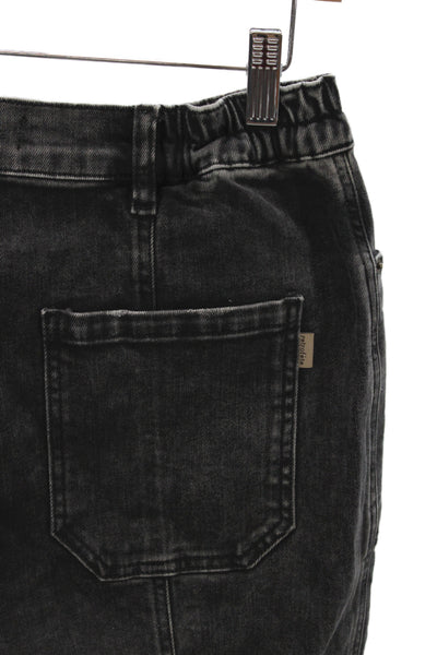 Retrofete Women Tapered Black Cotton Mid-Rise Jeans Size 26