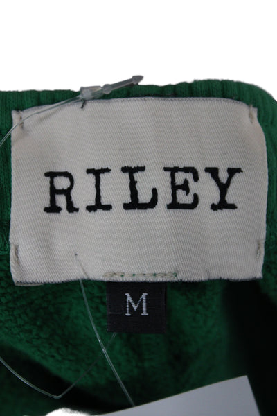 Riley Women Cargo Pants Green Cotton Pull On Size M