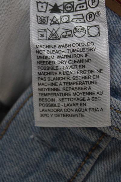 Levi Strauss & Co Women Ankle Jeans Blue Mid Rise Cotton Size 23