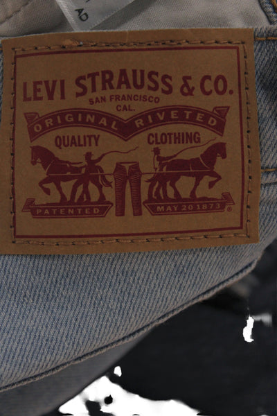Levi Strauss & Co Women Ankle Jeans Blue Mid Rise Cotton Size 23