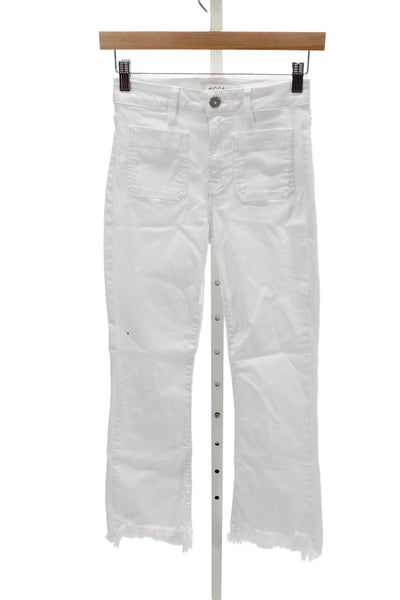 Hidden Women Cropped Jeans White Cotton Casual Size 24