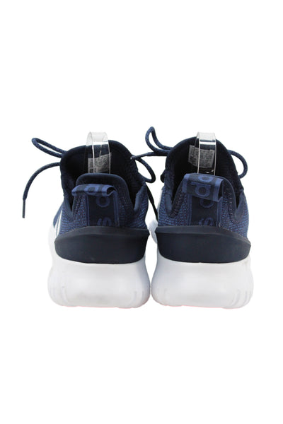 Adidas Men's Round Toe Lace-Up Rubber Sole Athletic Sneakers Blue Size 11.5