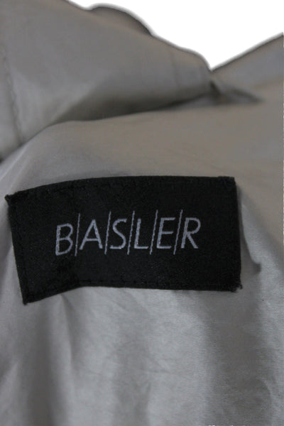 BASLER Womens Trench Coat Beige Button Long Sleeve Classic Size 36