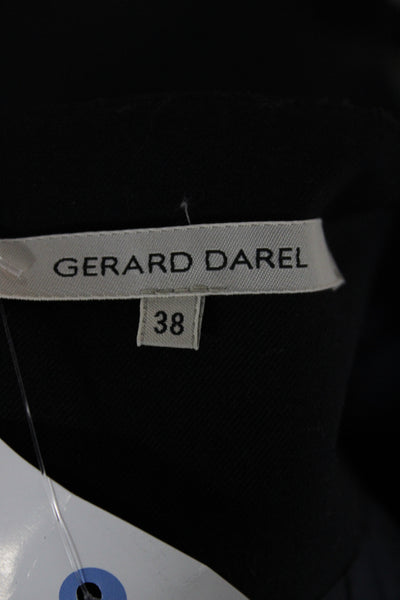 Gerard Darel Women Straight Pencil Black Skirt Polyester Zip Size 38