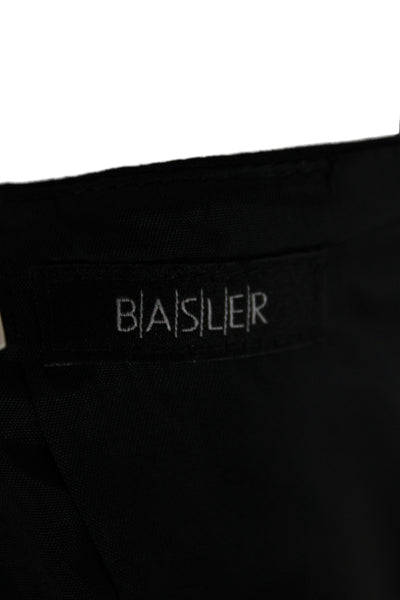 BASLER Womens Black Straight Pencil Skirt Knee Length Zip Size M