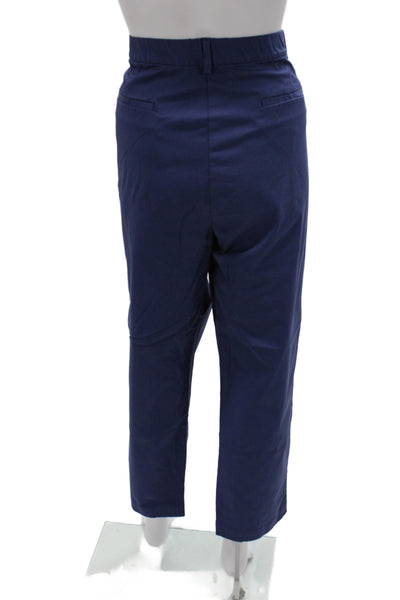 Eileen Fisher Women Chino Pants Blue Cotton Zip Size 1X