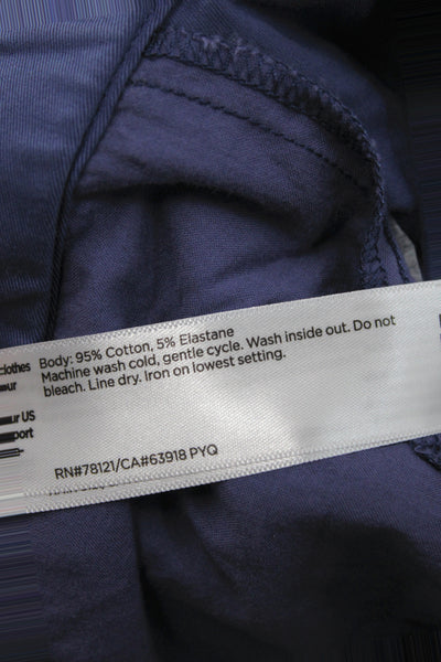 Eileen Fisher Women Chino Pants Blue Cotton Zip Size 1X