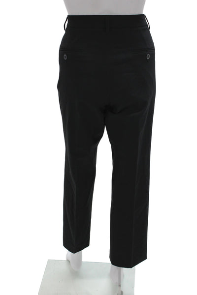 Gunex Womens Dress Pants Black Cotton Button Classic Fall Size 8