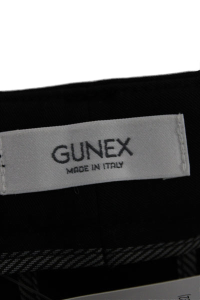 Gunex Womens Dress Pants Black Cotton Button Classic Fall Size 8