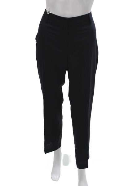Gunex Women Black Virgin Wool Dress Pants Button Closure Size 8