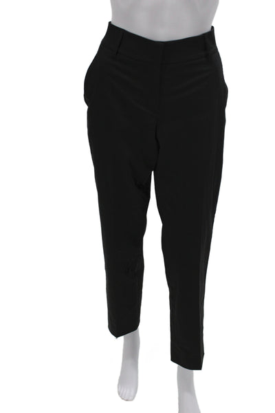Gunex Women Dress Pants Black Button 96% Cotton Inseam 27 Size 8