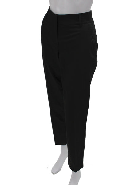 Gunex Women Dress Pants Black Button 96% Cotton Inseam 27 Size 8