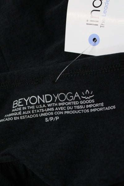 Beyond Yoga Women Bodycon Mid-Calf Dress Black Off Shoulder Sleeveless Size S