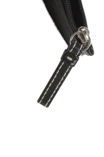 Coach Women's Zip Closure Monogram Coin Wallet Black