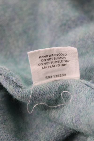 Hatch Womens V-Neck Pullover Sweater Green Acrylic Blend Size 1