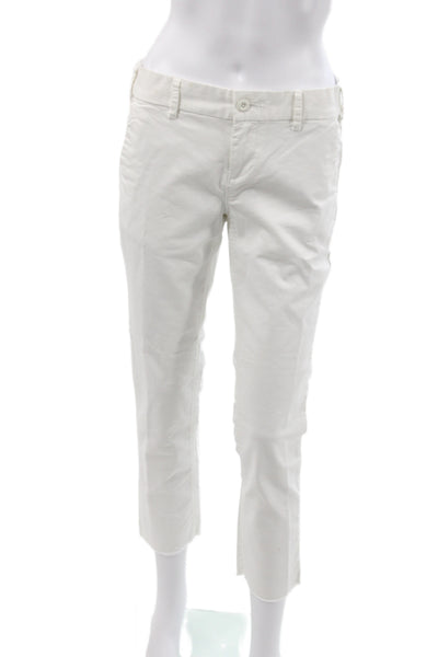 G1 All Purpose Goods Women Chino Pants White Button Closure Size 0