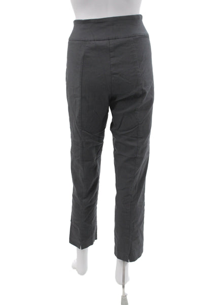 Elliott Lauren Women Ankle Pants Gray Viscose Pull On Size 14