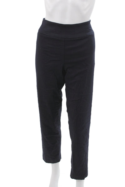 Eileen Fisher Women Ankle Pants Black Pull On Size 14