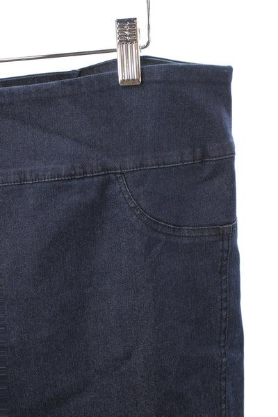 Elliott Lauren Women Straight Jeans Blue Cotton Casual Size 14