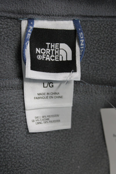 The North Face Women Basic Jacket Blue Zip Long Sleeve Outdoor Size L
