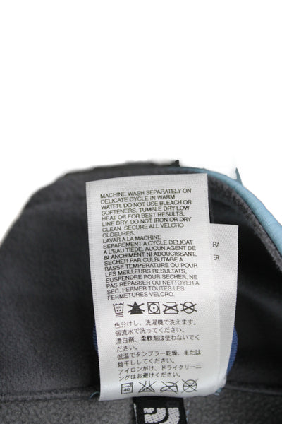 The North Face Women Basic Jacket Blue Zip Long Sleeve Outdoor Size L