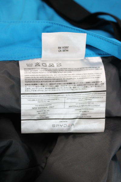 Spyder Mens Snow Bib Pants Blue Polyester Ski Size 3XL