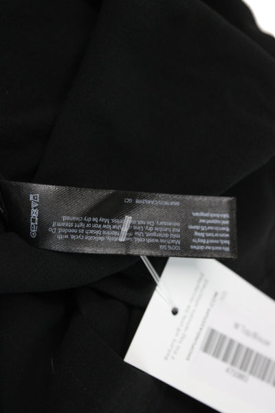 Eileen Fisher Women Silk Short Sleeve Round Neck Blouse Black Size XL