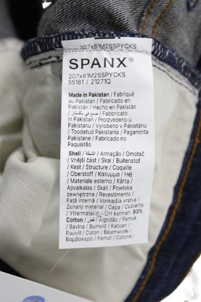 Spanx Women Plus Straight High Rise Jeans Blue Size 20