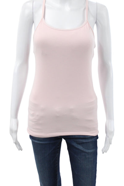 Lululemon Women Pink Basic Cotton Scoop Neck Tank Sleeveless Athleisure Size 6
