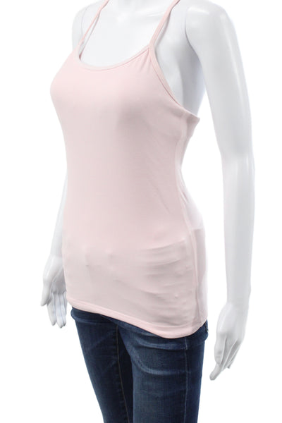 Lululemon Women Pink Basic Cotton Scoop Neck Tank Sleeveless Athleisure Size 6