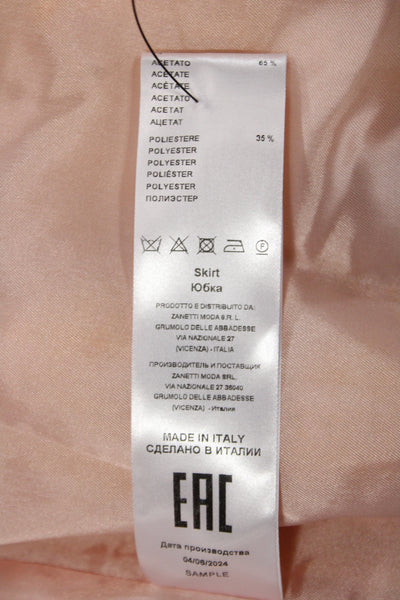 Sara Roka Womens Mini Skirt Multicolor Plaid Cotton Button Short Size 40