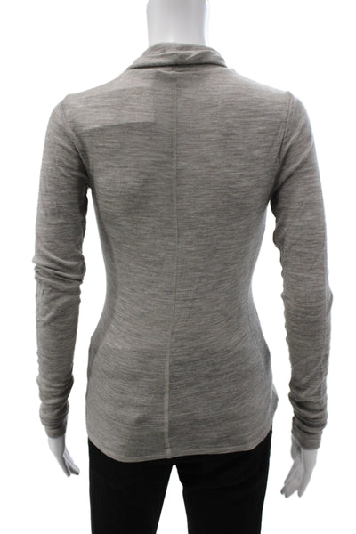 Los Angeles Atelier + Other Stories Women Gray Wool Turtleneck Pullover Size XS