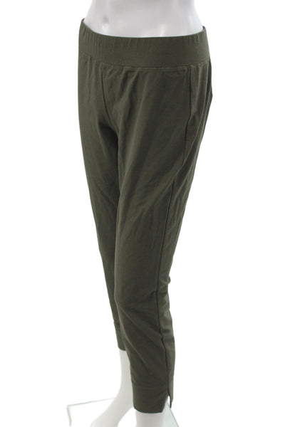 Eileen Fisher Women Cropped Pants Green Pull On Petite Size PS