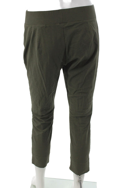 Eileen Fisher Women Cropped Pants Green Pull On Petite Size PS