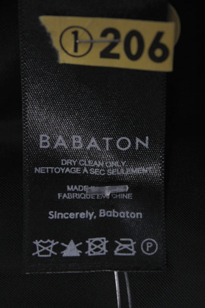 Babaton Women Black Basic Jacket Long Sleeve 61% Recycled Polyester Size 2XS