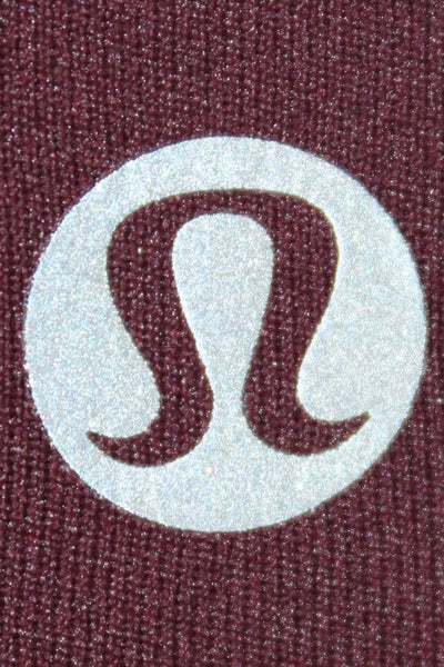 Lululemon Women Ankle Leggings Purple Nylon Solid Athleisure Pull On Size XS
