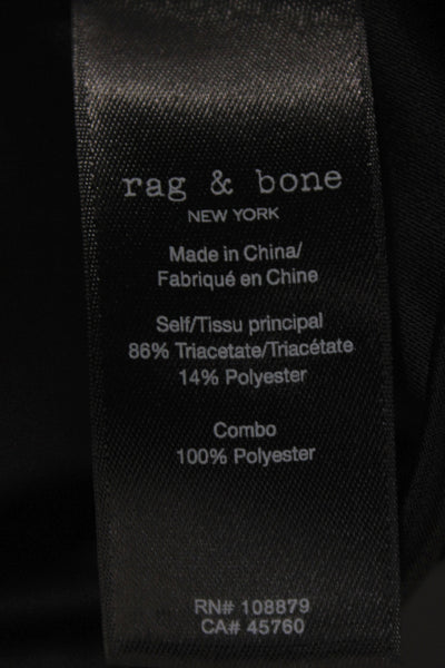 Rag & Bone Women Sleeveless V-Neck Basic Blouse Black Size L