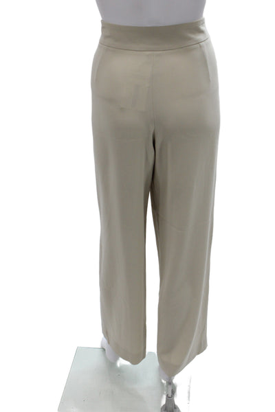 Giorgio Armani Women Beige Dress Pants Zip 55% Triacetate Size 44