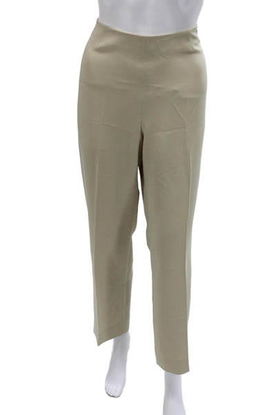 Peace of Cloth Women Dress Pants Beige Zip Classic Size 10