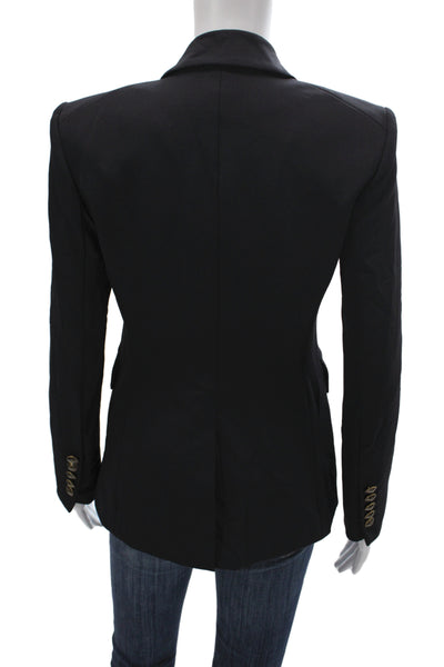 Veronica Beard Women Basic Jacket Navy Blue Button Long Sleeve Classic Size 0