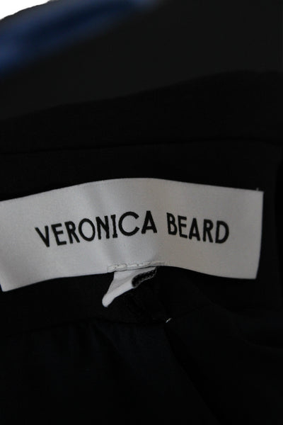 Veronica Beard Women Basic Jacket Navy Blue Button Long Sleeve Classic Size 0
