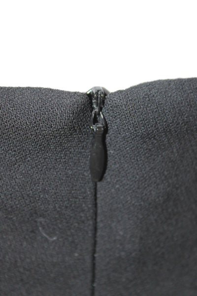 Dana Buchman Women Trumpet Black Wool Skirt Knee Length Zip Size 6