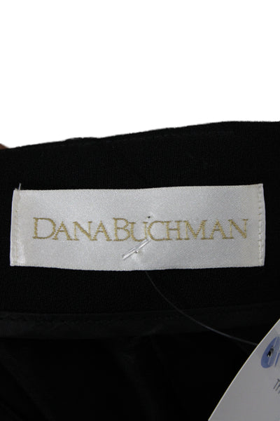 Dana Buchman Women Trumpet Black Wool Skirt Knee Length Zip Size 6
